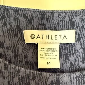 Athleta Charcoal Textured Tee